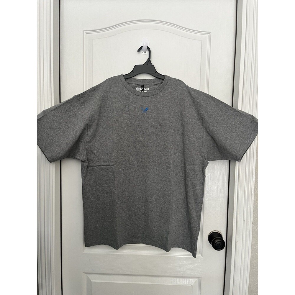 Distorted People Oversized T-Shirt – Dark Grey Melange – Size L (NWT)